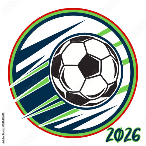 Soccer Emblem Design Featuring Dynamic Ball Graphics For Championship Events And Sports Branding