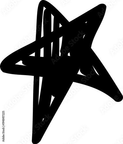 Scribble Doodle Star