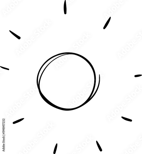 Doodle Sun Scribble