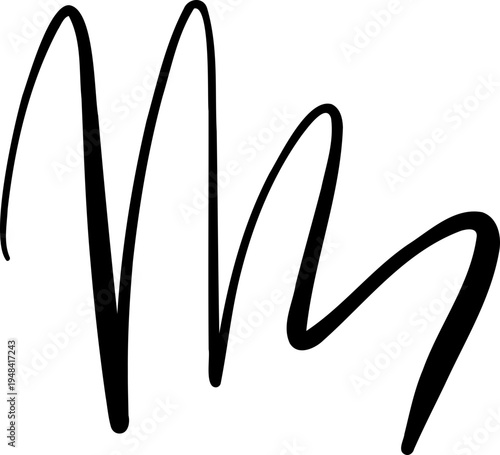 Scribble Hand Drawn Squiggle Line