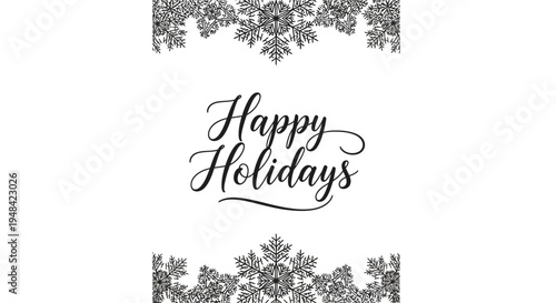 Holiday Greeting Card Design Template.