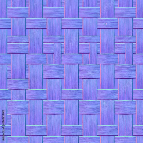 Seamless Basket Weave Surface Normal Map