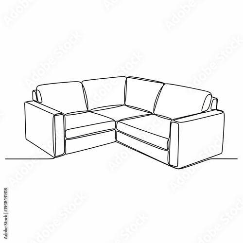Modern L shaped sectional sofa furniture.