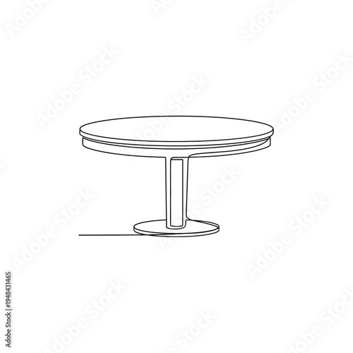 Modern Round Table Furniture Design.