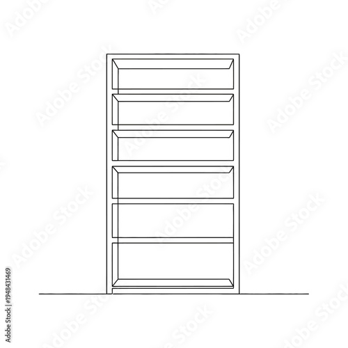 Modern six drawer dresser furniture piece.