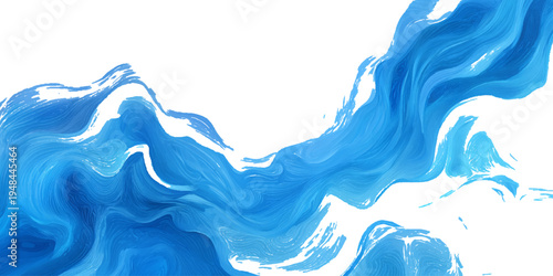 Abstract blue sea watercolor texture background with flowing ocean waves and soft turquoise liquid design.