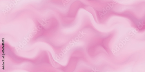 Pink strawberry yogurt or ice cream surface texture with wave pattern. Milk creamy sweet fruit and berry product. Soft and frozen sorbet or dairy pudding smooth top. Realistic vector background.