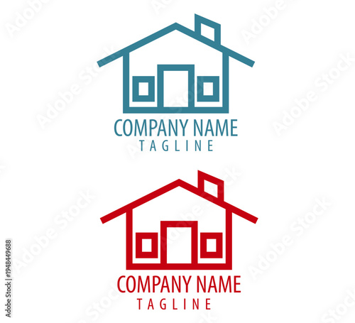 Modern Home Logo Design For Real Estate, Property Company And Construction Branding