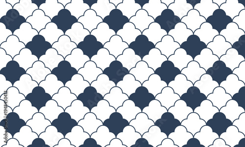 Vector Abstract Geometric Pattern On White Background