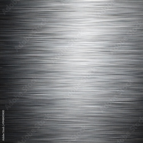 Brushed metallic surface features a gradient of reflectivity across horizontal fine lines
