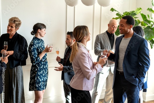 Tableau sur toile Elegant business networking event