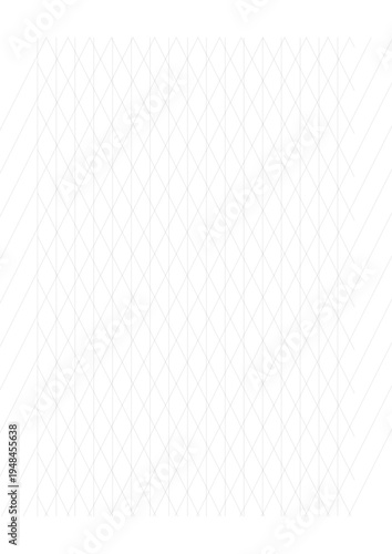 Blank Isometric Graph Paper Sheet with Triangular Grid, Paper Size A4 (210 x 297 mm), Spacing of isometric grid or Grid Spacing 10mm