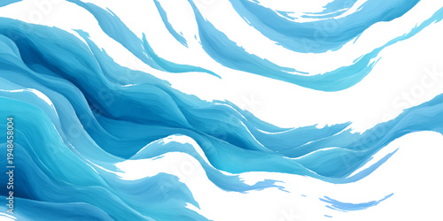 Abstract blue sea watercolor texture background with flowing ocean waves and soft turquoise liquid design.