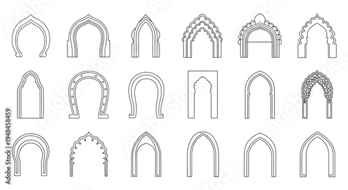 Collection of architectural archway designs and decorative entrance styles