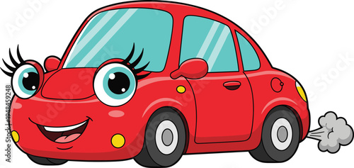 Cute Cartoon Kangaroo Character Jumping and Smiling Isolated on White Background for Wildlife Education, Children Illustration, and Animal Mascot Design