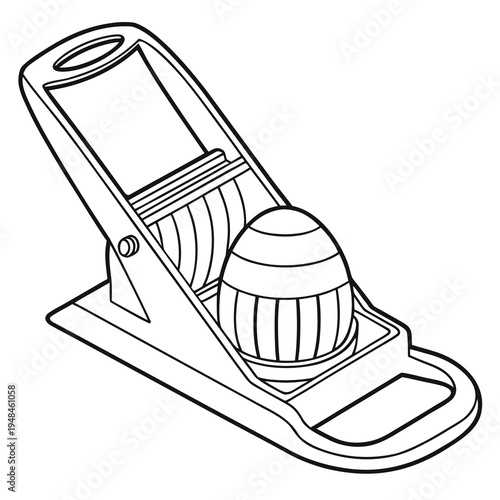 Plane tool with black lines on white background woodworking