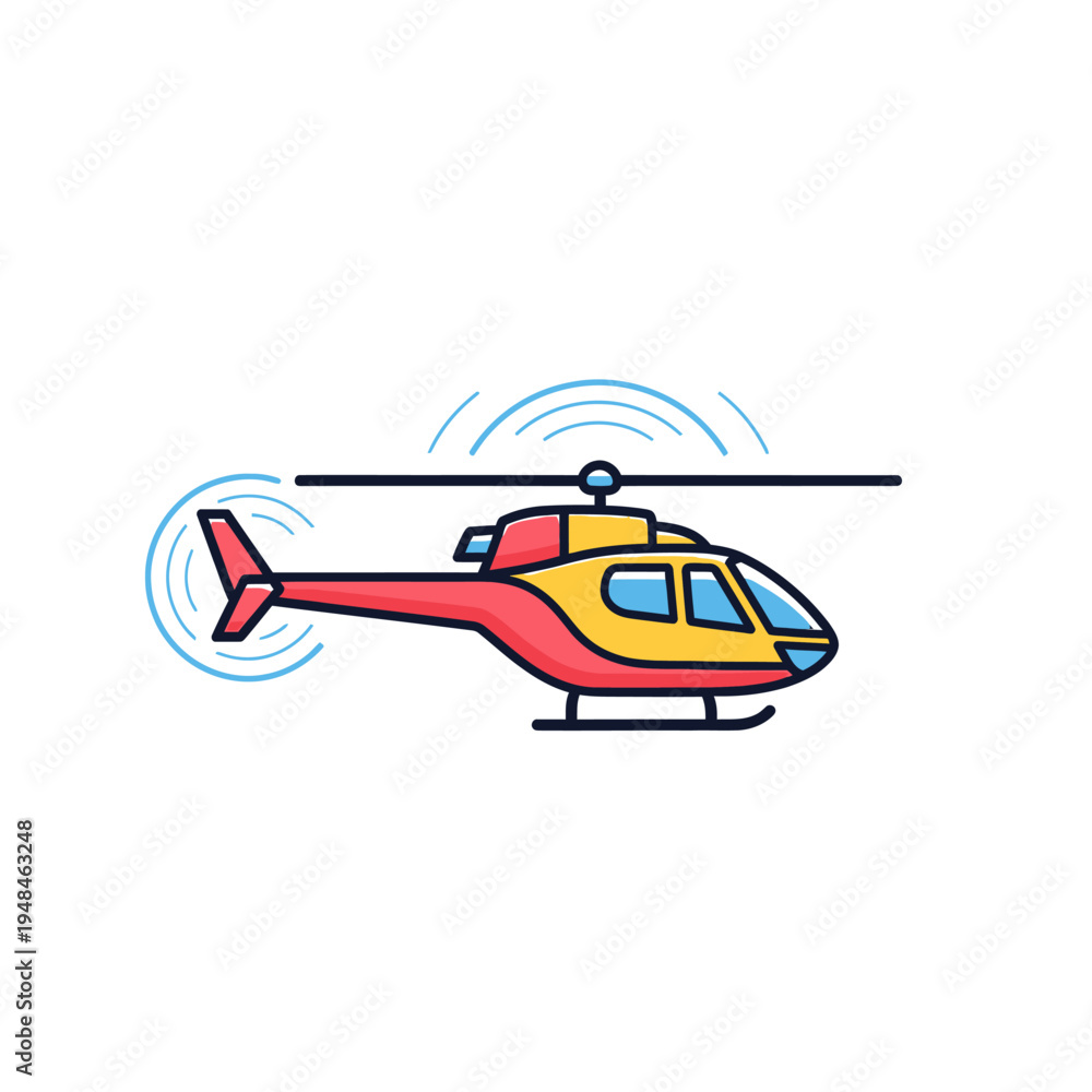 Fototapeta premium Helicopter Air Icon