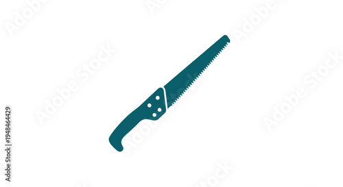 Teal Plastic Hair Comb Isolated.