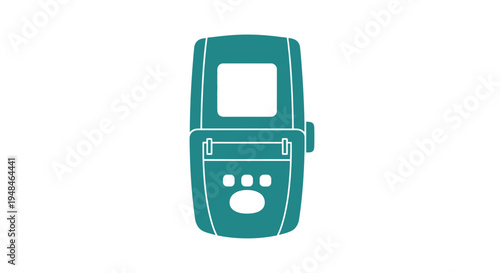 Simple Illustration of a Blood Glucose Meter.