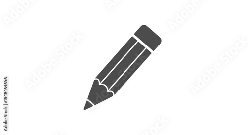 Black Pencil with Sharp Pointed Tip.