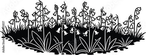 Spring bank holiday floral bloom illustration