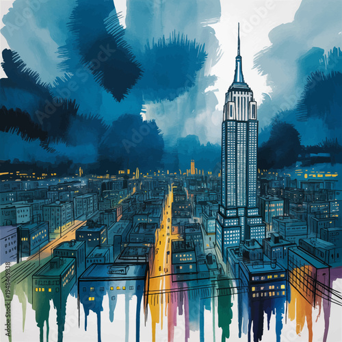 Empire State Building New York City.