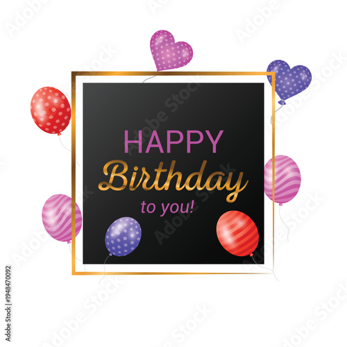 Birthday vector wish card