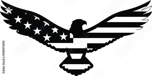Constitution day usa patriotic american eagle flag symbol