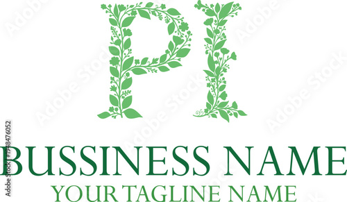 PI P pi initial logo | initial based abstract modern minimal creative logo, vector template image. luxury logotype logo, real estate homie logo. typography logo. initials logo