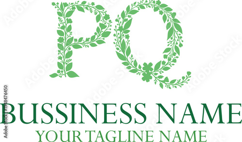 PQ P pq initial logo | initial based abstract modern minimal creative logo, vector template image. luxury logotype logo, real estate homie logo. typography logo. initials logo