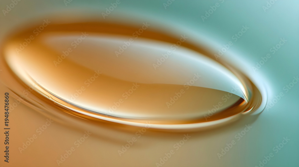Fototapeta premium Abstract fluid gradient background with smooth golden and blue liquid shapes modern design concept