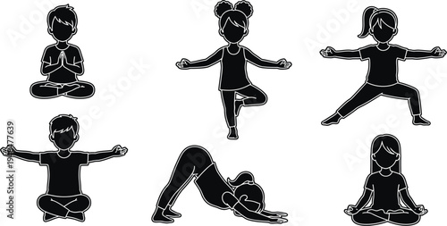 Children's day yoga poses for kids fun exercise and wellness activities