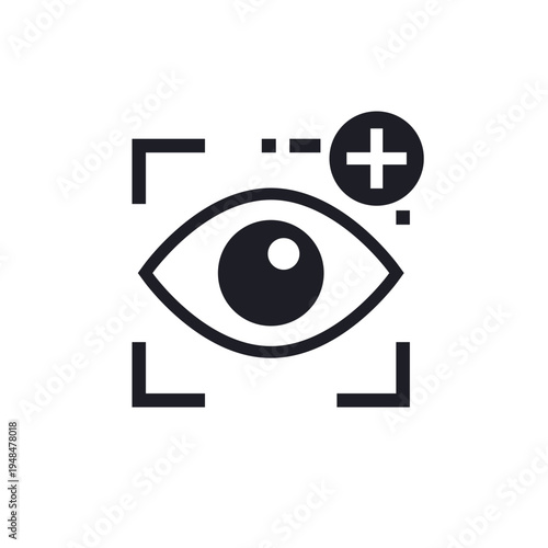 impression icon with an eye