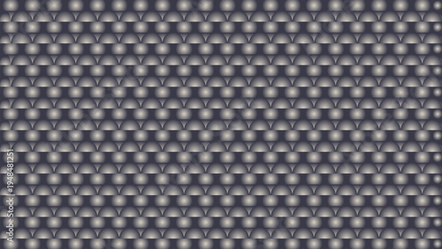 Abstract geometric background with metallic silver grey spheres in repeating pattern rows creating modern 3D textured surface for technology design presentation futuristic digital wallpaper backdrop
