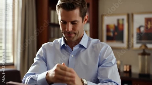 young businessman in office