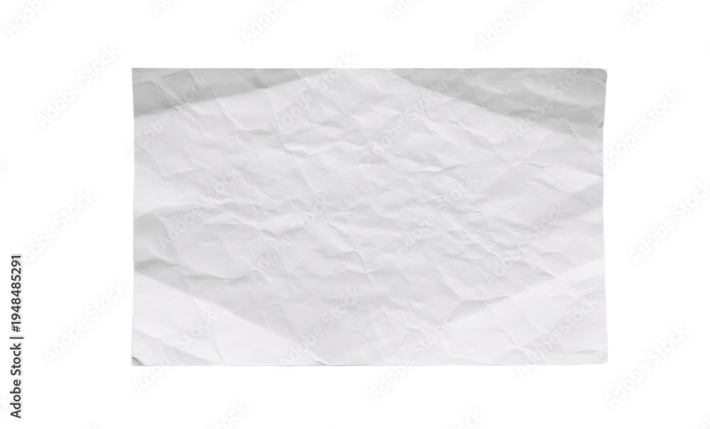 Obraz premium crumpled paper on white background