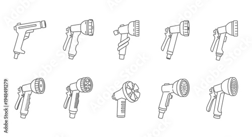 Hair Dryer Illustrations in Various Angles.