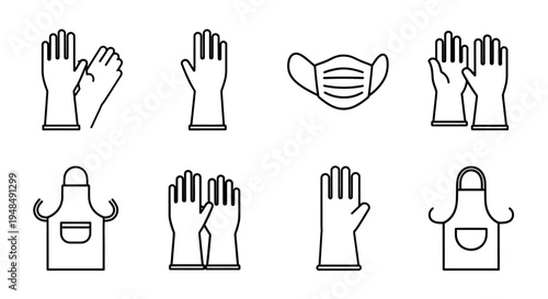 Hand Protection Safety Equipment Gloves Masks.