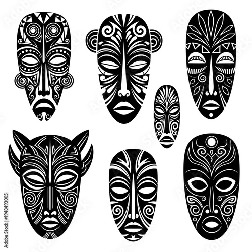 African Tribal Masks Collection - Traditional Art and Culture