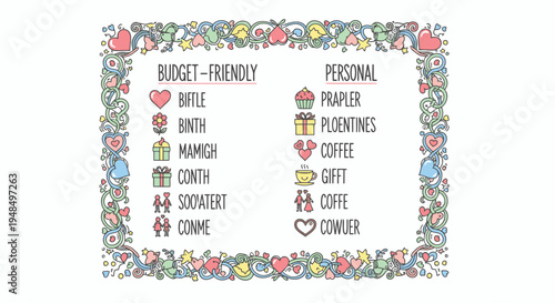 Budget Friendly and Personal Wedding Planning List.