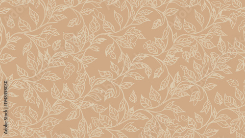 Soft Pink Floral Pattern Design Element.