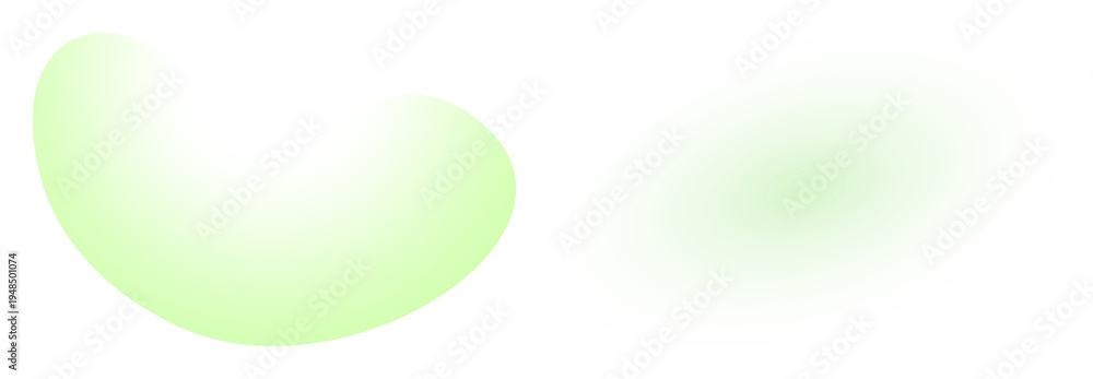 Fototapeta premium PNG Abstract green shapes design on transparent background