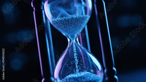 Hourglass Time Lapse - A Visual Representation of Passing Moments.