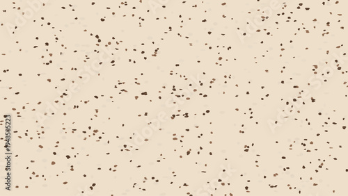 Abstract minimalist terrazzo pattern with scattered brown beige dots on cream background modern trendy design for wallpaper packaging textile surface decoration geometric contemporary style