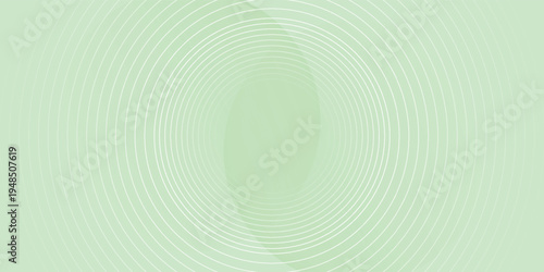 Minimalist soft Abstract Background in Gradient green and white Tones with Circles. Circle effect style geometric, abstract background.