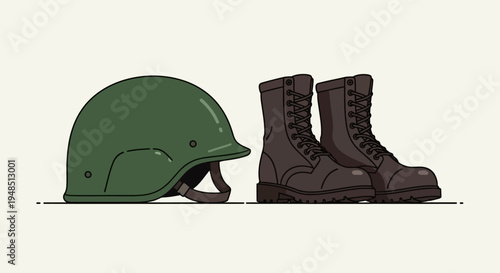 Military gear on display on Day of the Veterans