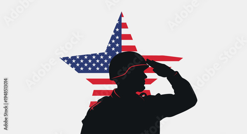 The Day of the Veterans salute during a ceremony on a sunny Day