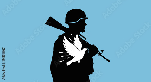 Veterans Day Celebrations Honor Brave Soldiers with Symbolic Doves and Rifles