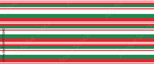 red, white. green stripe. Pattern of stripes seamless design pattern candy cane, for fabric. Vertical stripe abstract background