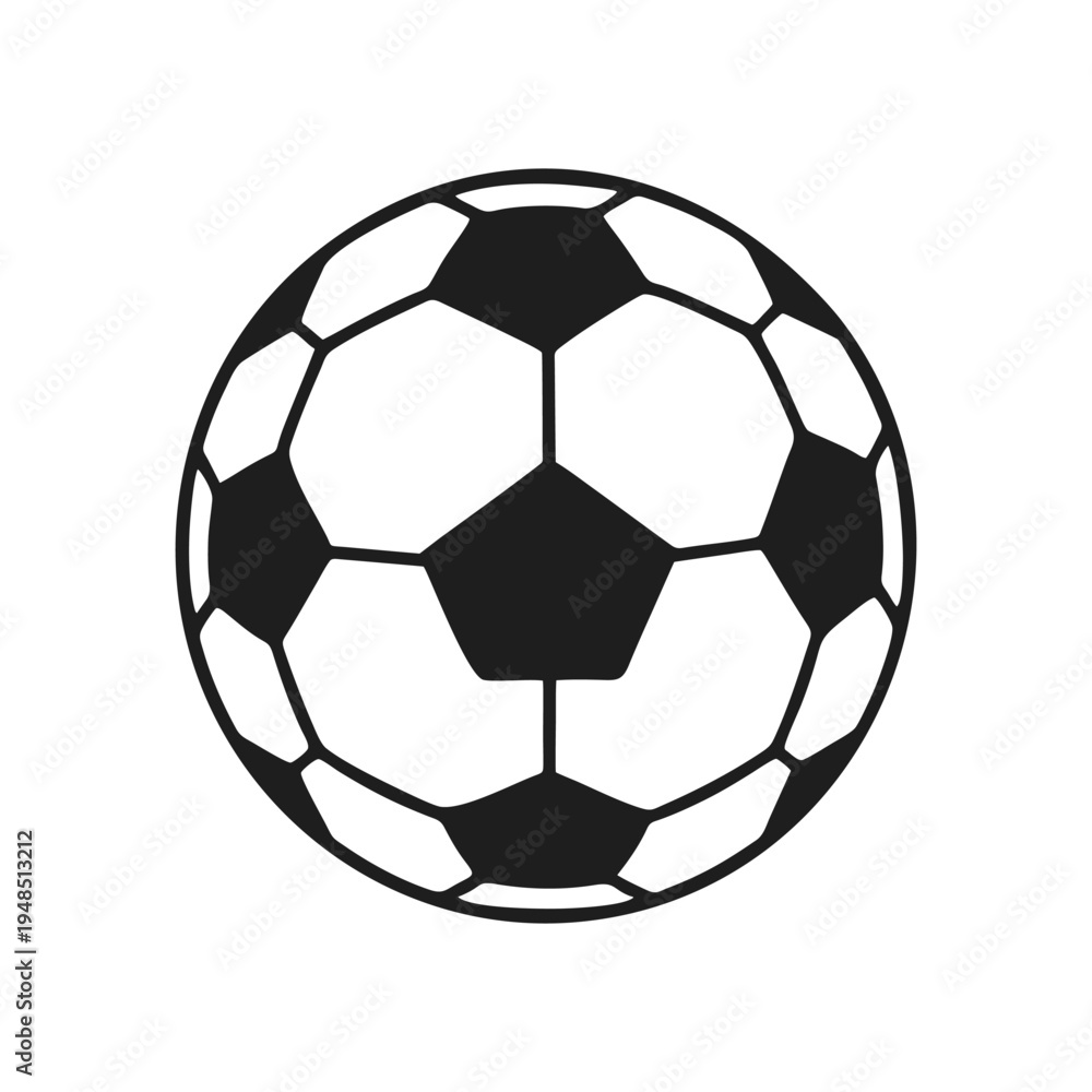 Obraz premium vector soccer ball on white background
